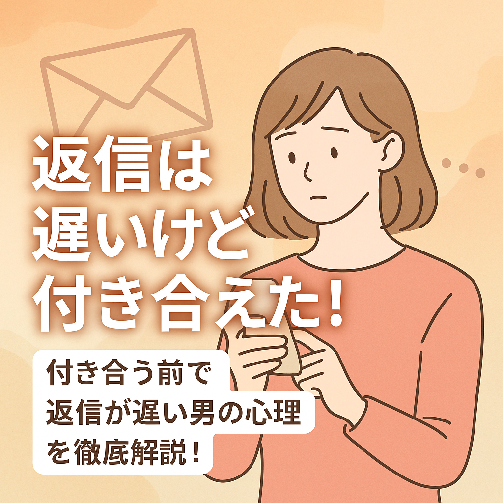 返信は遅いけど付き合えた！付き合う前で返信が遅い男の心理を徹底解説！