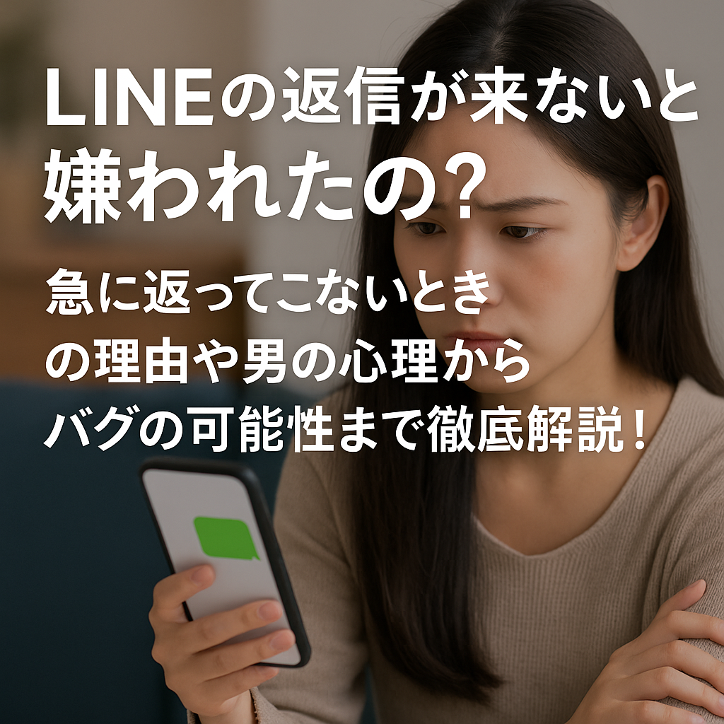 LINEの返信が来ないと嫌われたの？急に返ってこないときの理由や男の心理からバグの可能性まで徹底解説！