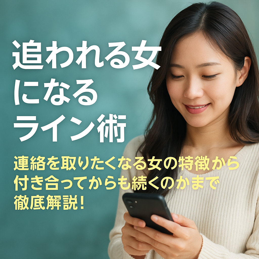 追われる女になるライン術｜連絡を取りたくなる女の特徴から付き合ってからも続くのかまで徹底解説！